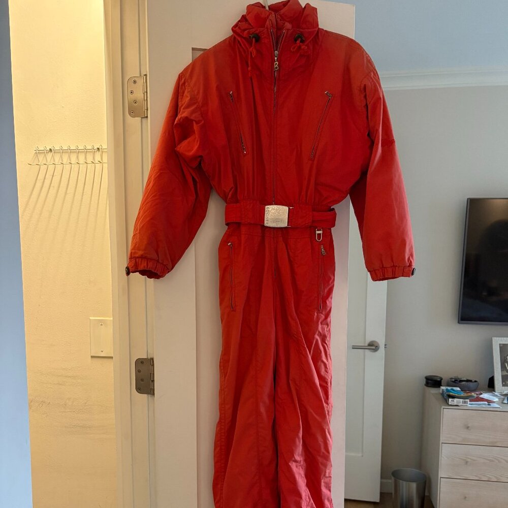 Bogner women's red powder suit